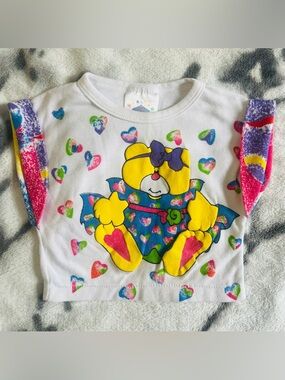 1980’s Vintage ICZ Girls 18 Months Short Sleeve Summer Top